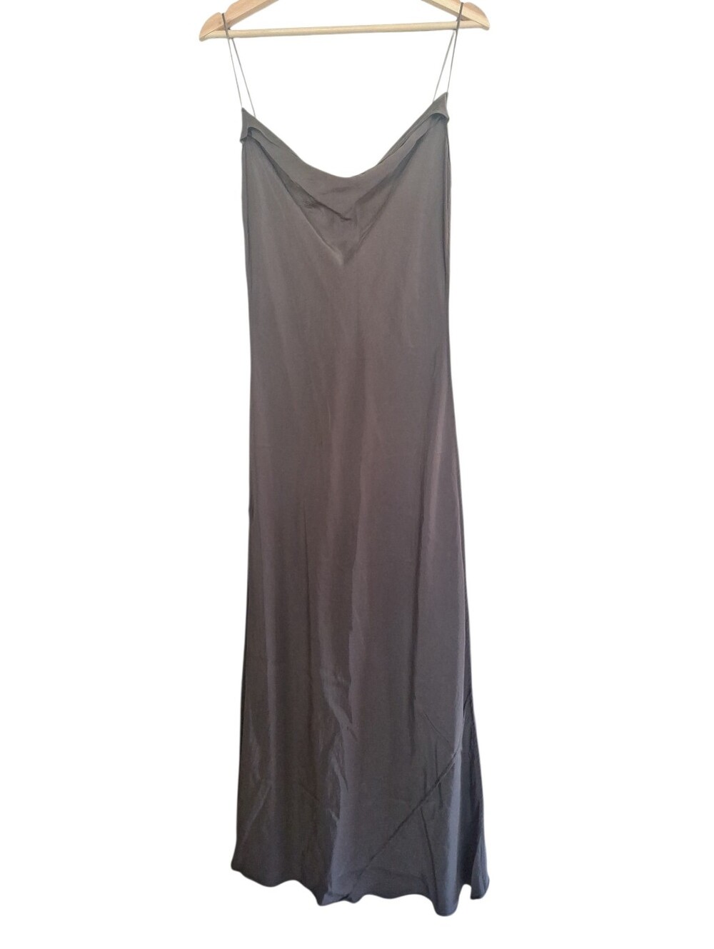 Vintage Victoria's Secret 100% Silk Spaghetti Strap Cowl Neck Maxi Slip Dress M